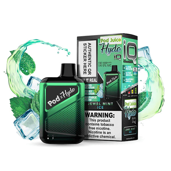 Pod Juice Hyde IQ Jewel Mint Ice Vape & Co. Pod Juice Hyde IQ Jewel Mint Ice Vape & Co.