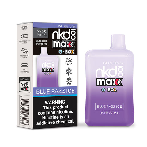 NKD 100 Max G-Box Blue Razz Ice